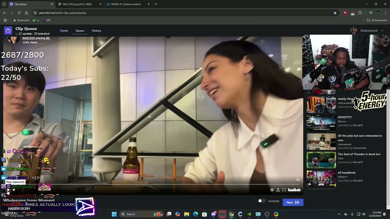 #deansocool on #Twitch | Dean on Innes' friend