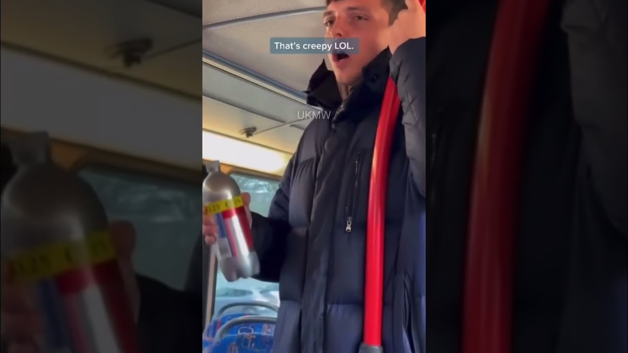 Bus Argument UK : CHAV Man Harasses Woman & Is Defended By Passenger 🇬🇧
