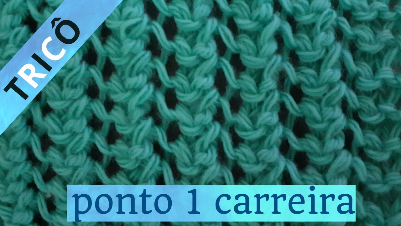 💚 APRENDA o PONTO 1 carreira |Tricô # 73