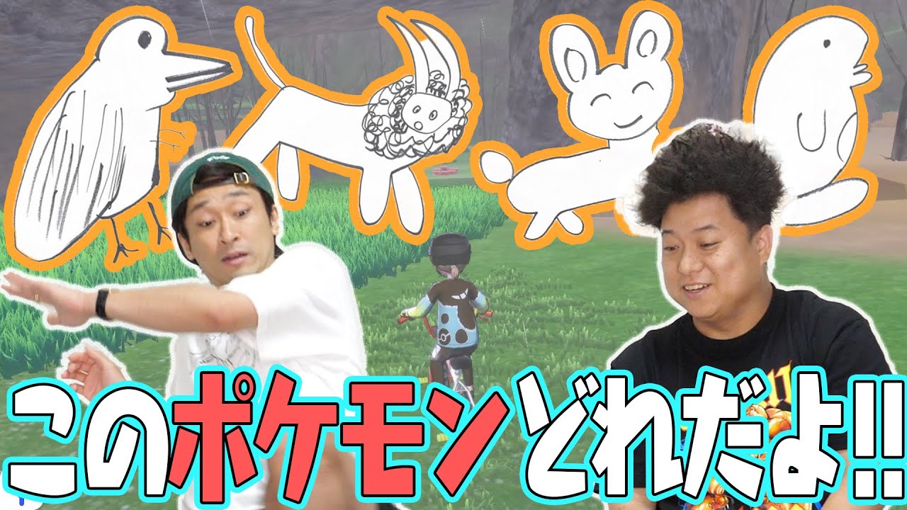 りょう画伯の絵を頼りにポケモン6匹捕獲せよ！！