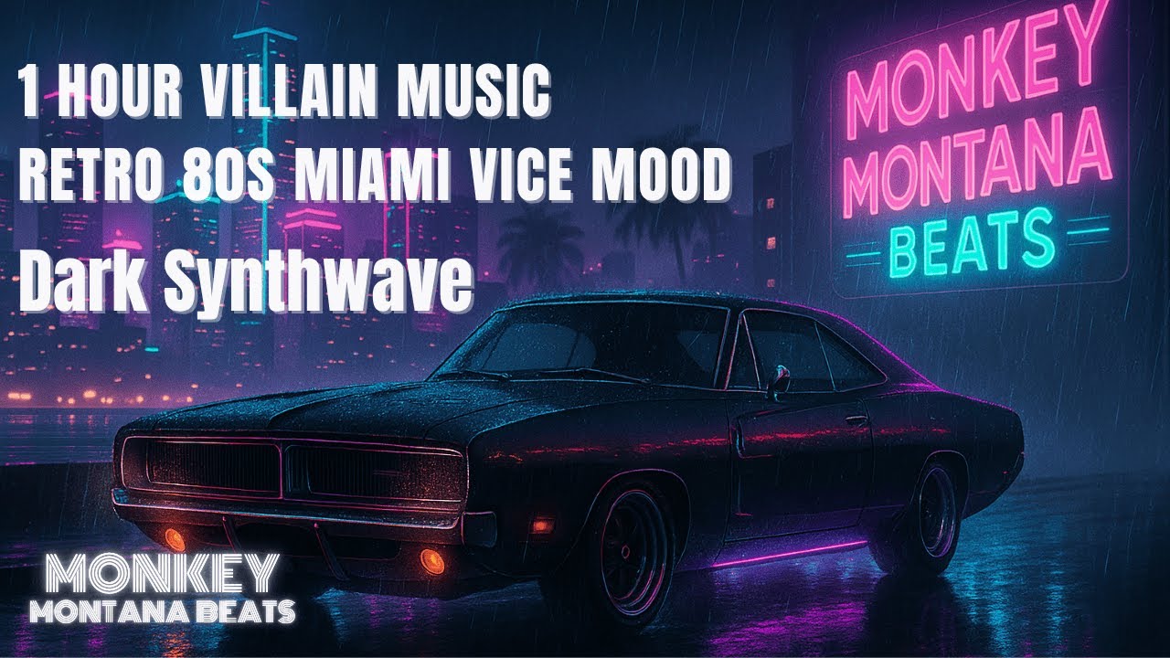 Dark Synthwave 🚘 Guitar Riffs &bull; 1 Hour Night Drive | 80s x Miami Vice Inspired