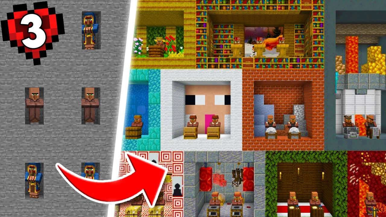 Minecraft’ta Tüm Köylüleri Hapsettim | Hardcore 3