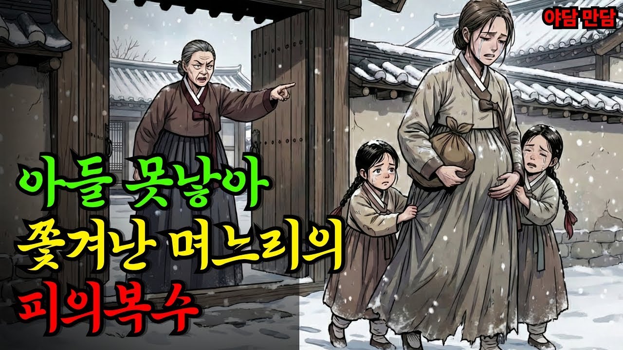 5대독자집안 아들 못낳아서 쫓겨난 며느리의 통쾌한 복수  야담 만담 옛날이야기 옛날만담 사연