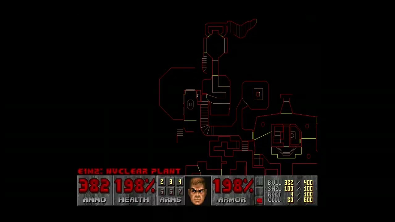 Doom 1 Атомная электростанция E1M2 По колено в мертвецах Doom 3 BFG Edition