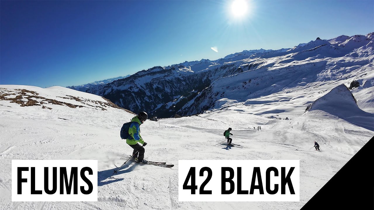 Flumserberg, 42 ⚫ BLACK - SCHWARZ (Breitmantelpiste) #1 🇨🇭