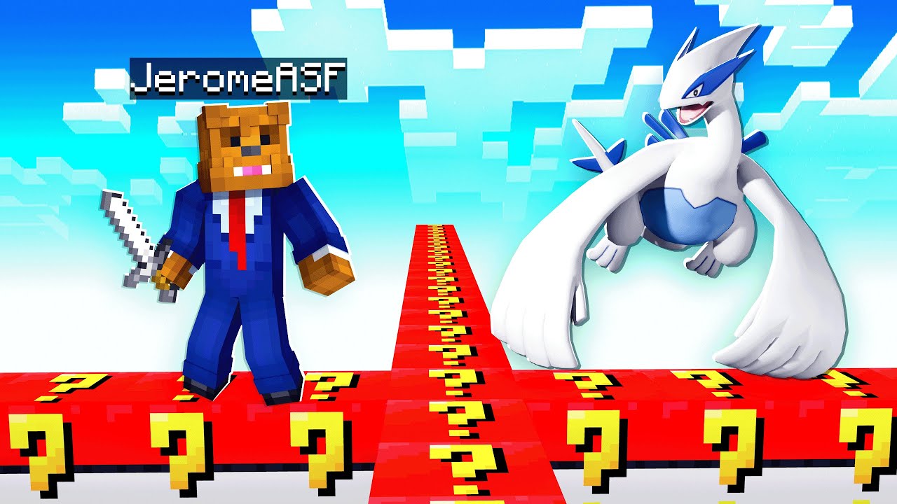 4-Player OP Pixelmon Lucky Block Walls In Minecraft