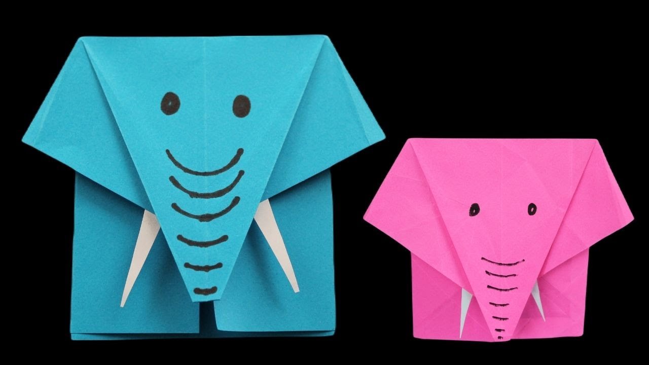 Origami Fácil: Haz un Elefante de Papel en Casa 🐘