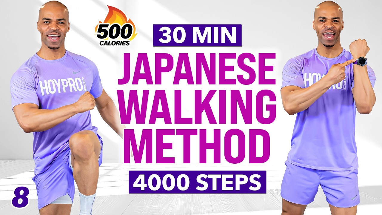 30 MIN Japanese Walking Workout | 4,000 Steps 🔥 3x3 Method - WALK Day 8