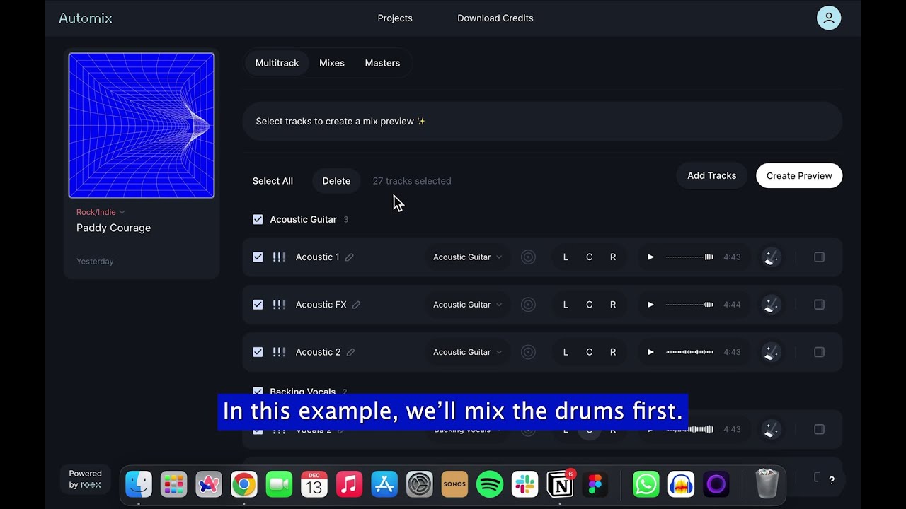 How to Mix More Than 16 Audio Tracks in Minutes: Using Automix by RoEx