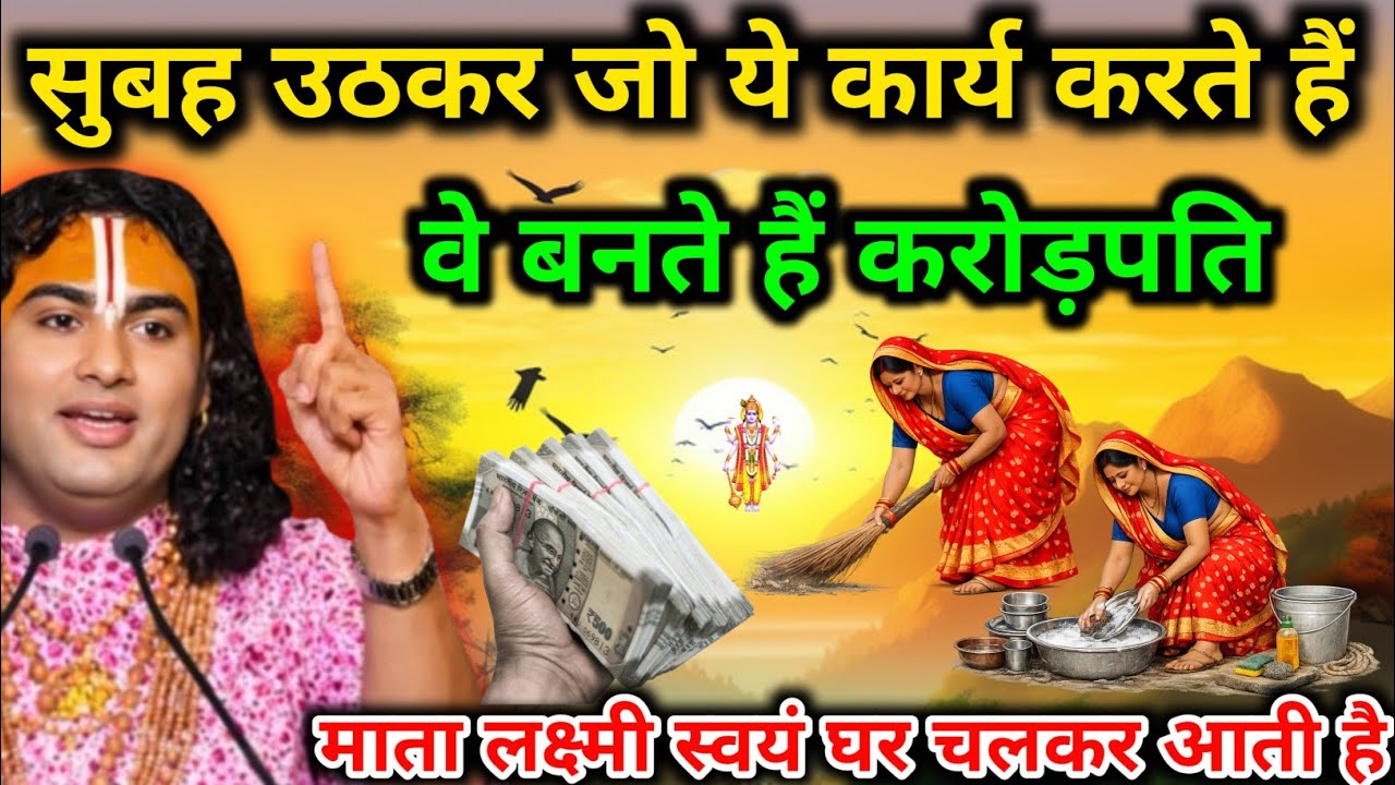 सुबह-सुबह जो उठकर यह कार्य करते हैं वह बनते हैं करोड़पति। माता लक्ष्मी स्वयं घर चलकर आती हैं । 