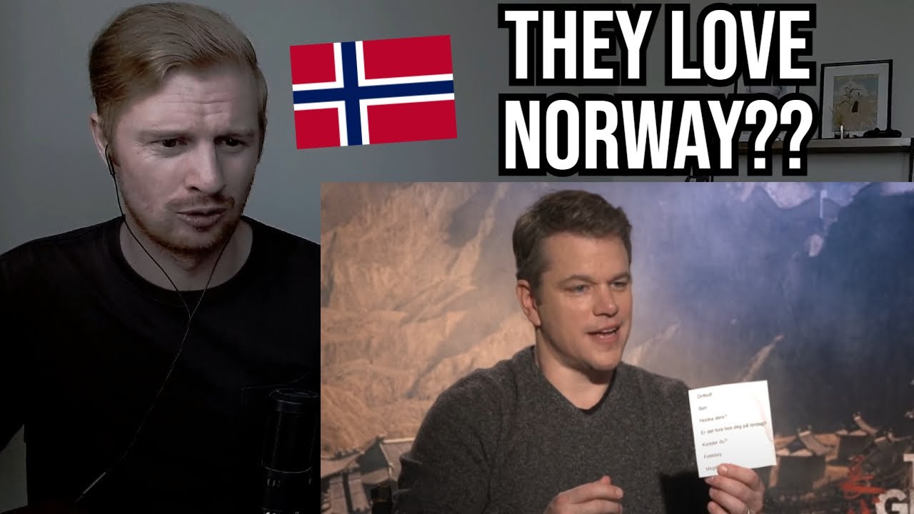 Reaction To Hollywood Celebrities Talking About Norway