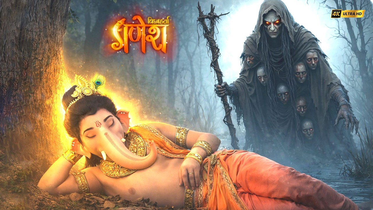 सोते हुए गणेशजी पर भूत पिशाचों ने किया आक्रमण | Vighnaharta Ganesh | Devotional Series #ganeshji