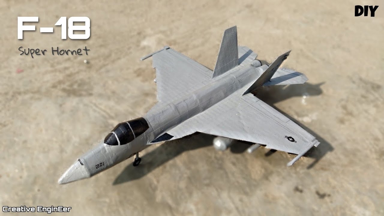 How to make F-18 with paper | DIY fighter jet | Boeing F/A-18 Super Hornet