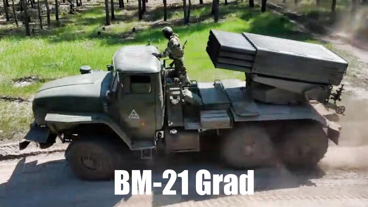 Russian army&nbsp;BM-21 Grad&nbsp;conducts firing operations from Lunhansk Oblast.