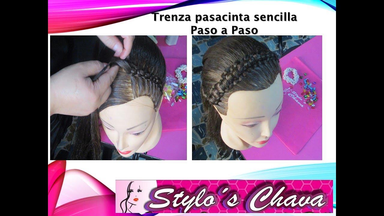 Trenza Pasacinta Sencilla Paso a paso