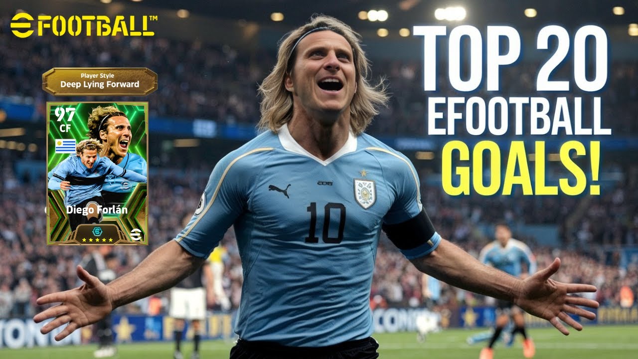 Epic Diego Forlan | Best 20 eFootball Goals | Deep-Lying Forward | Epic Booster Card | PES