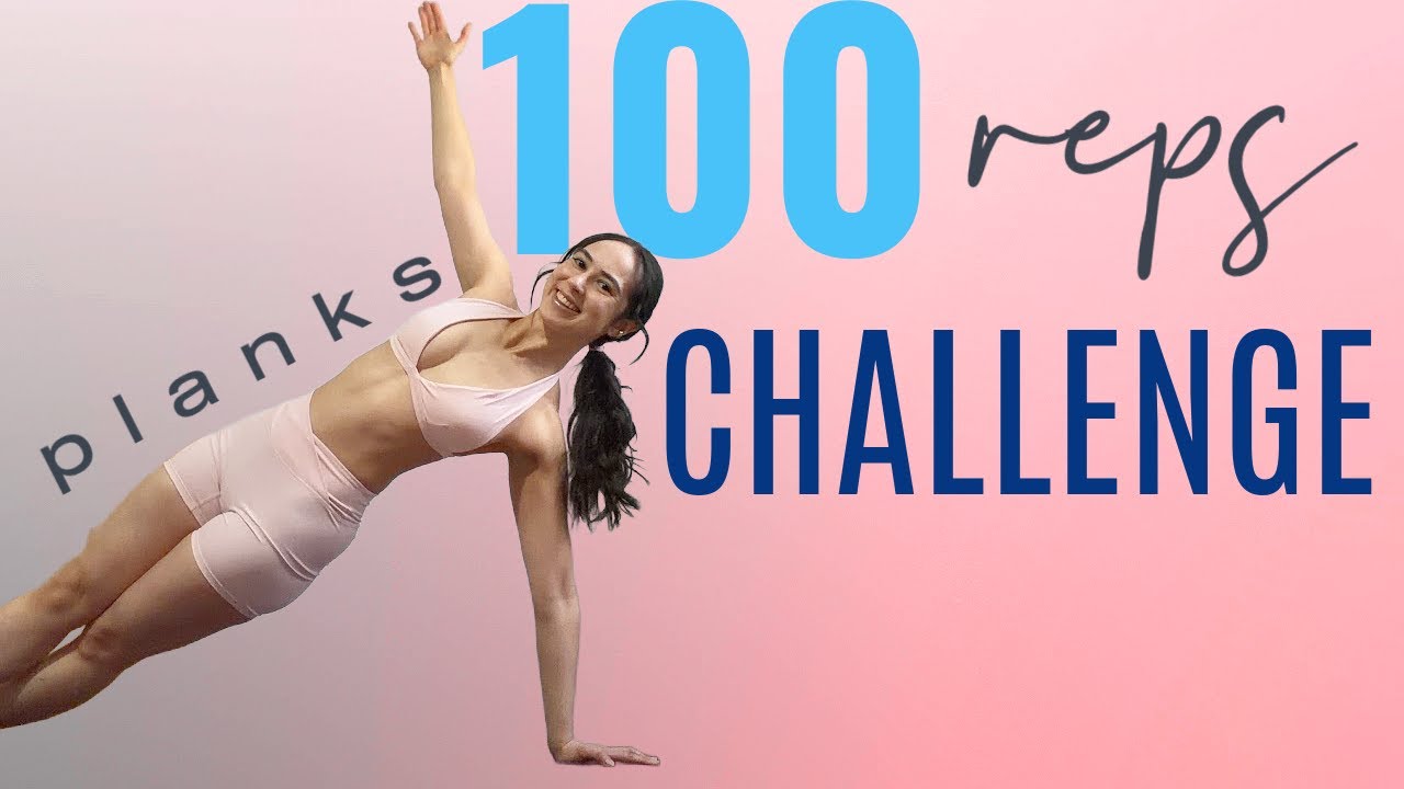 100 REP CHALLENGE WORKOUT | NO EQUIPMENT PLANKS