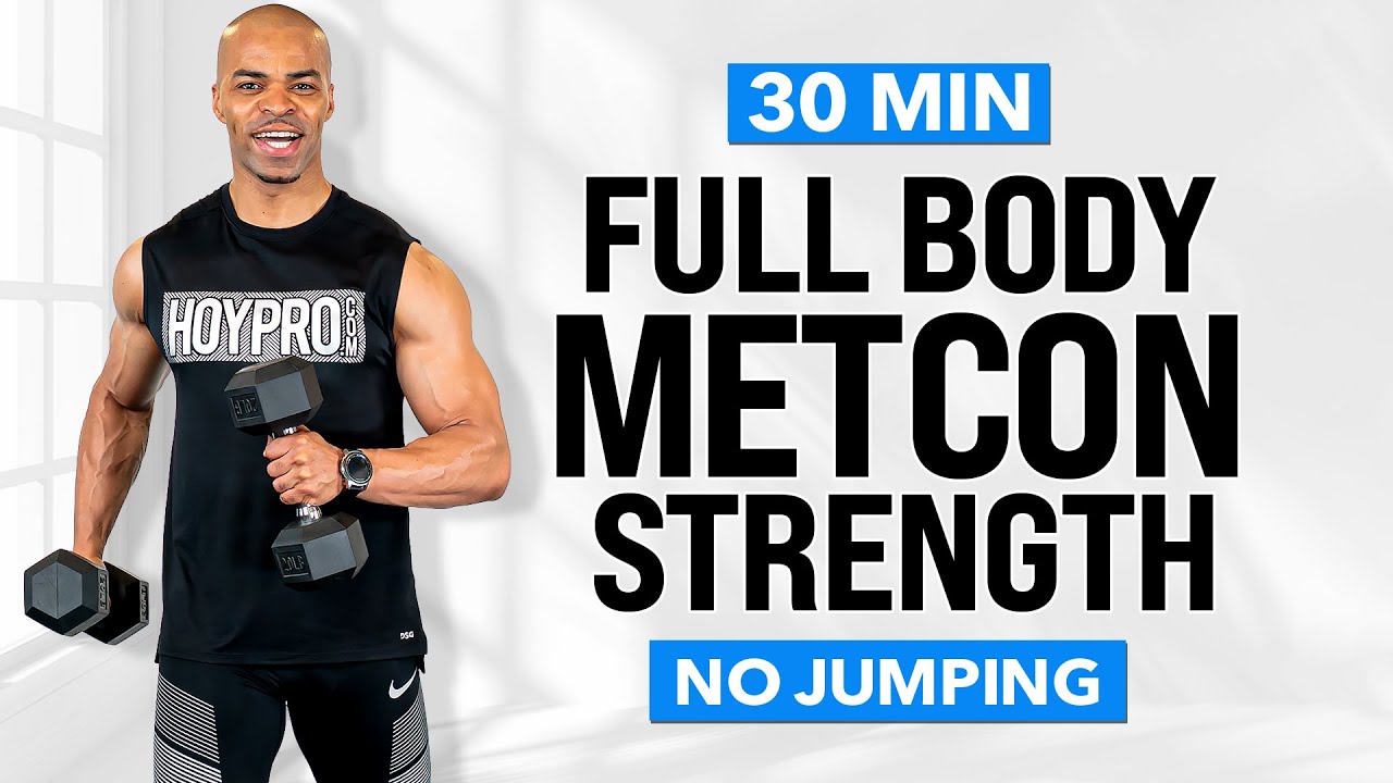 30 MIN FULL BODY METCON | Dumbbell Pyramid Workout (Strength + Conditioning)
