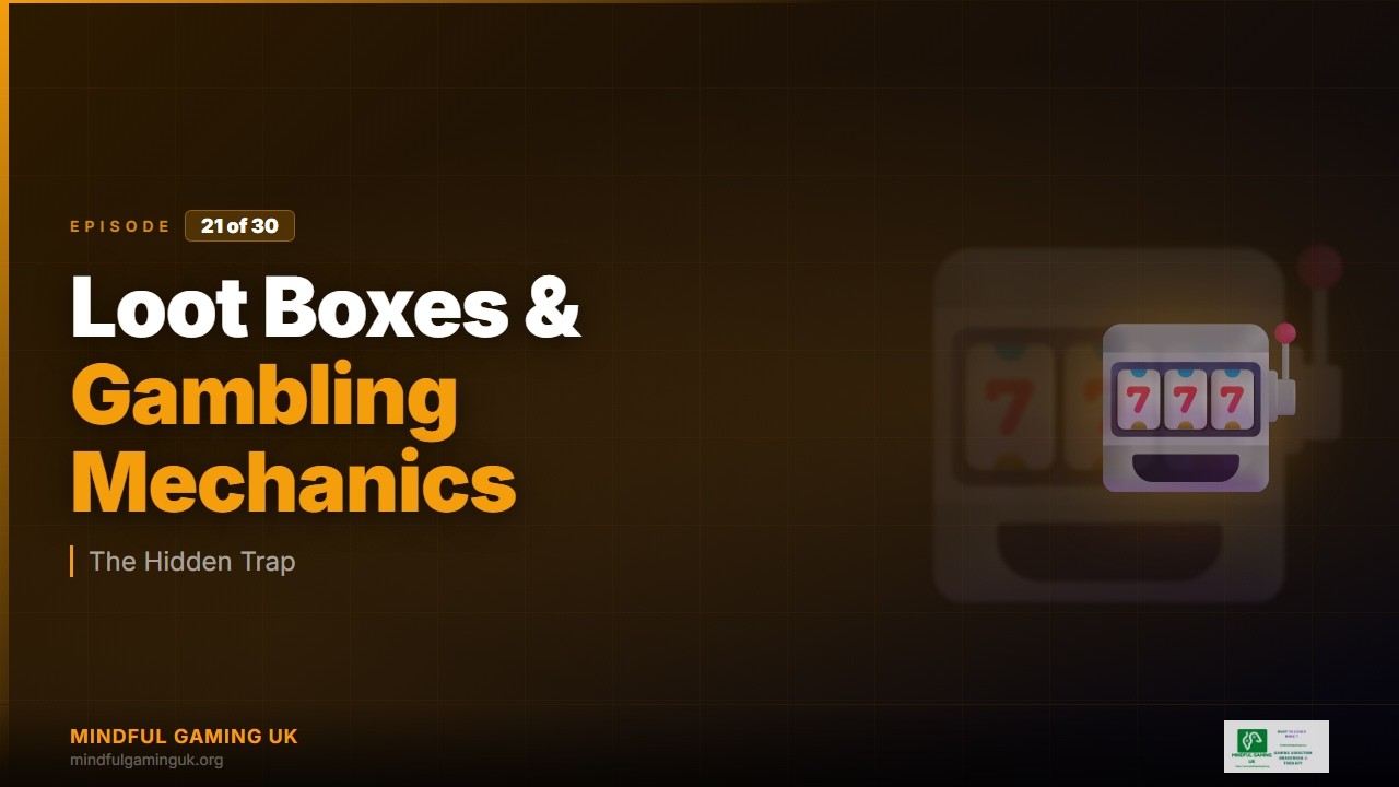 Gaming Addiction Awareness 21/30: Loot Boxes & Gambling Mechanics