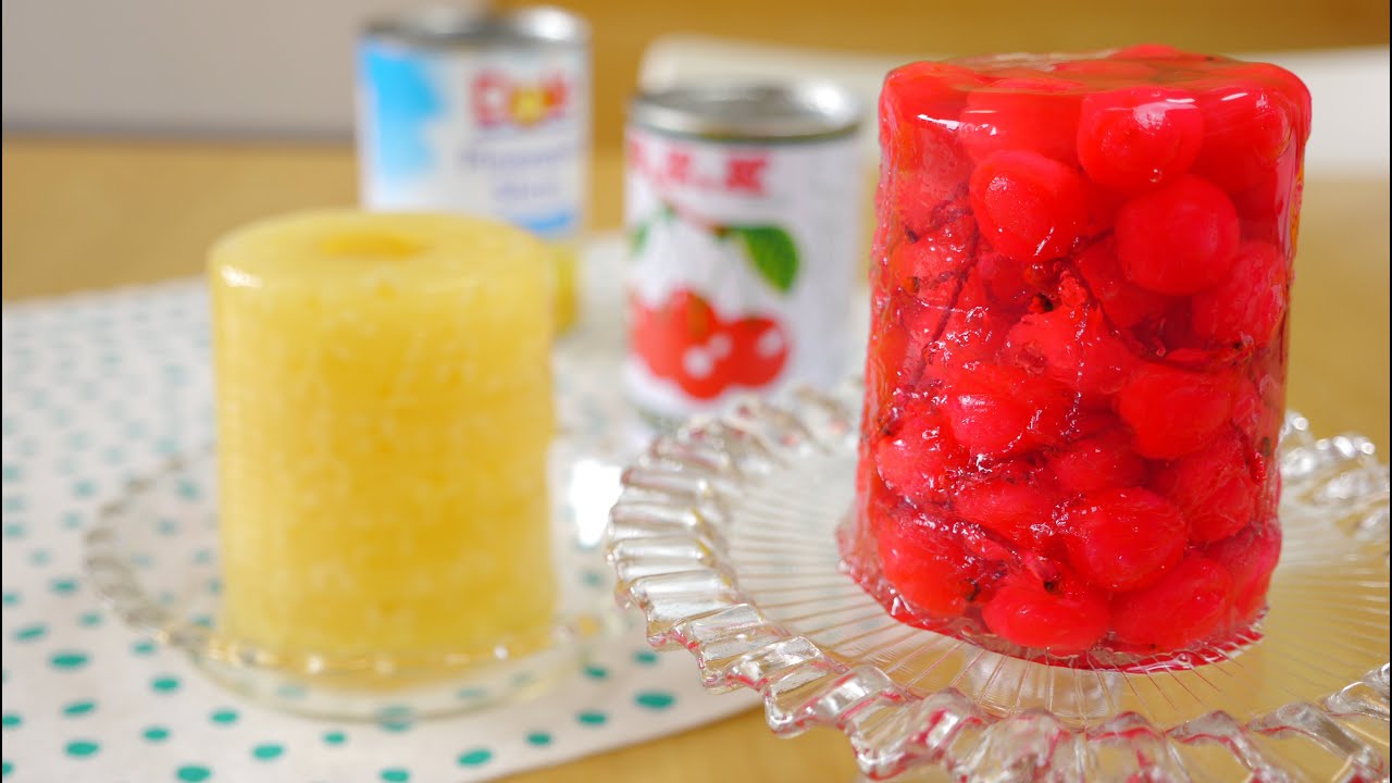 Whole Canned Fruit Jelly 缶詰め丸ごとゼリー