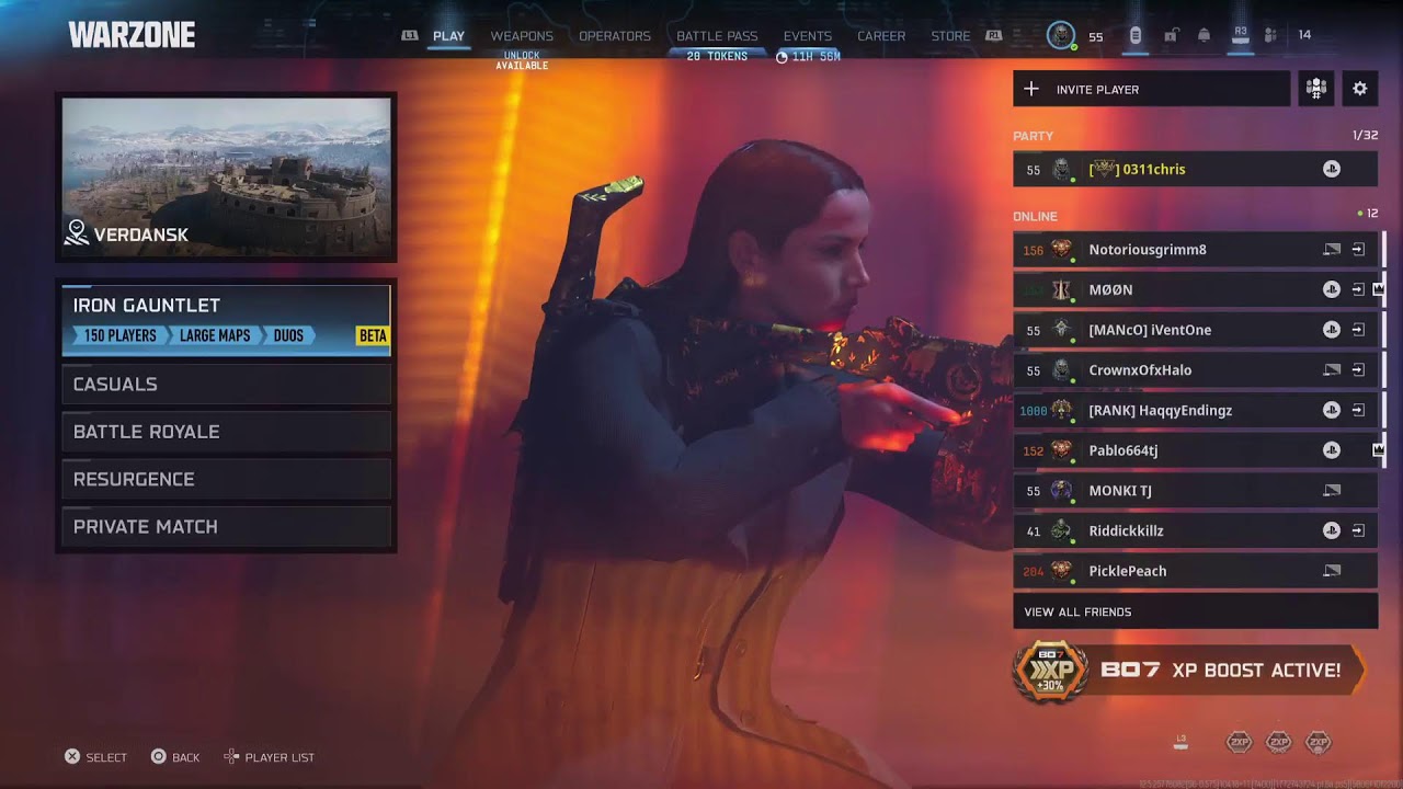 BO7: Call of Duty Warzone Verdansk, resurgence, casual, Ranked, Zombies