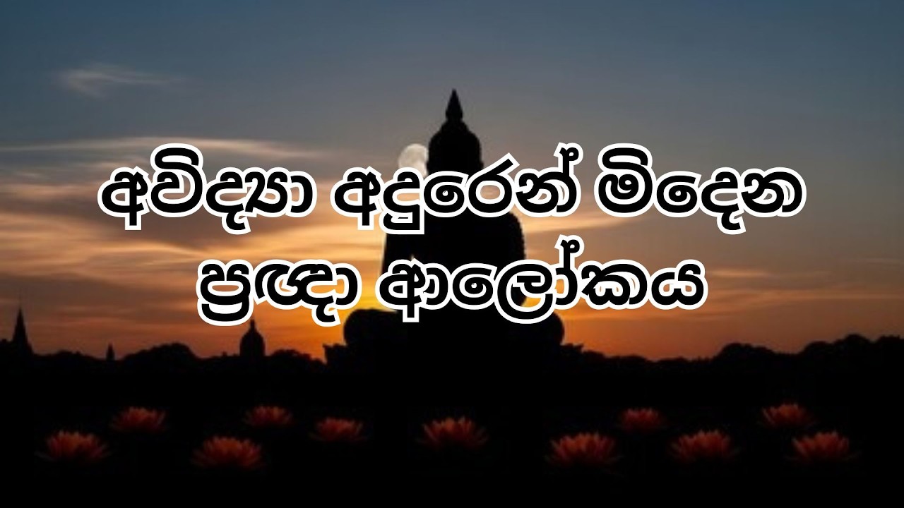 අවිද්‍යා අදුරෙන් මිදෙන ප්‍රඥා ආලෝකය.