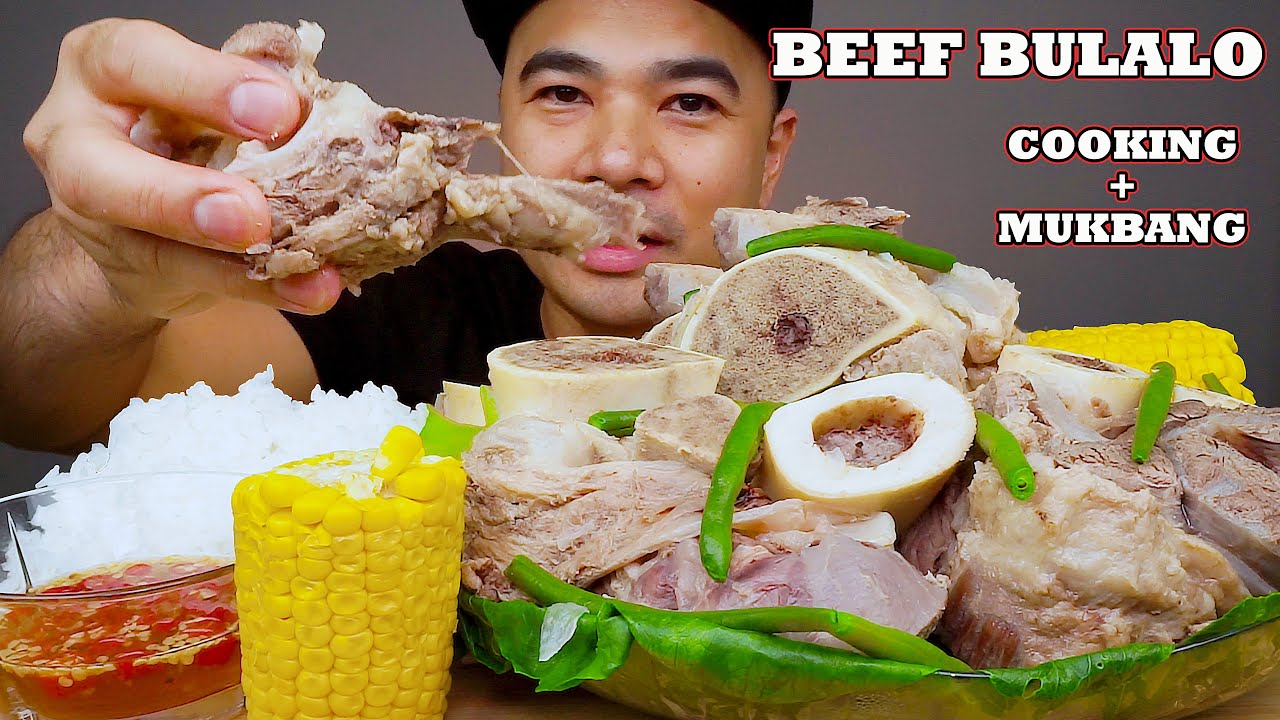 BEEF BULALO BATANGAS | COOKING AND MUKBANG | BEEF SHANK SOUP | ALFIE EATS