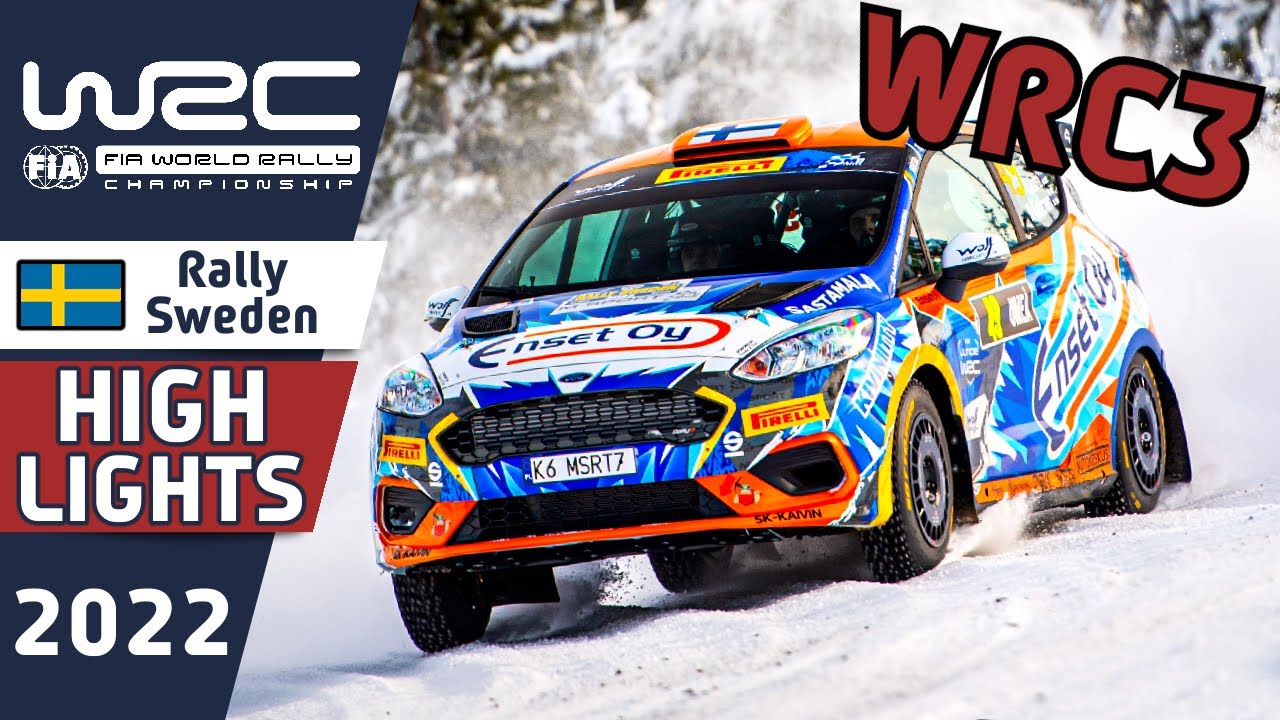 WRC Rally Highlights : Rally Sweden 2022 : WRC3 Results and Rally Action