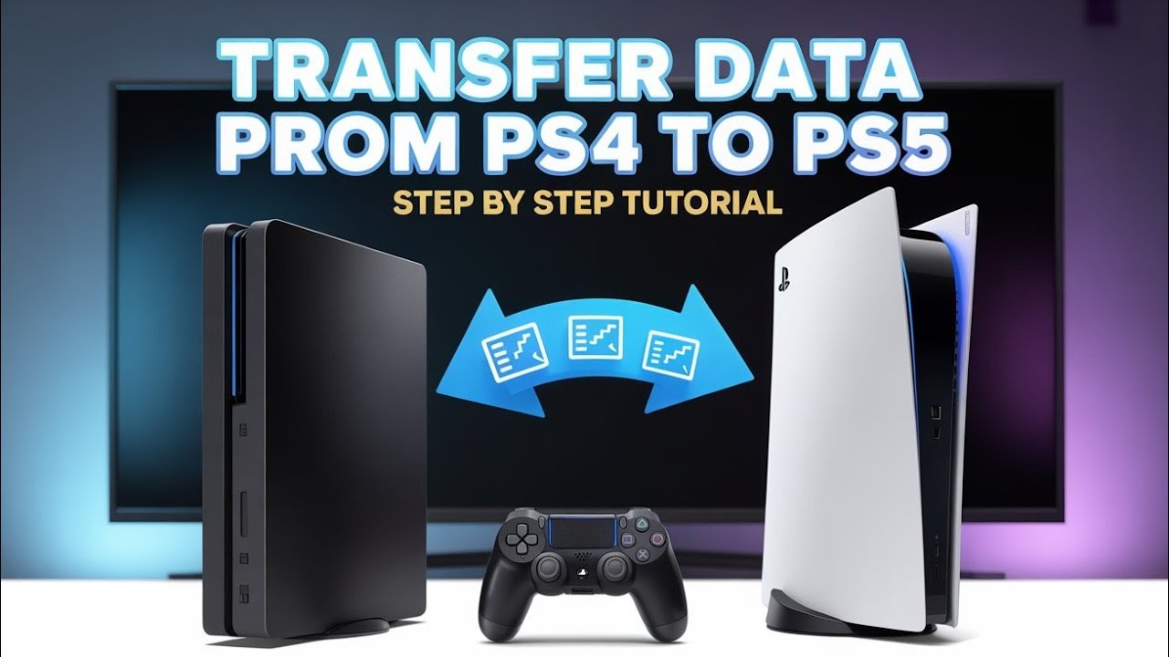 Перенос данных с PS4 на PS5. Пошаговое видео.