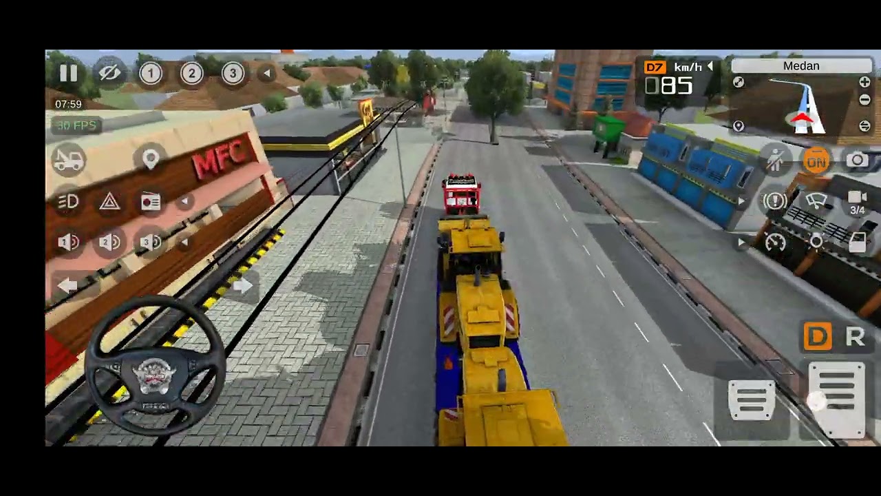 Bus simulator indonesia big truck mod driving  