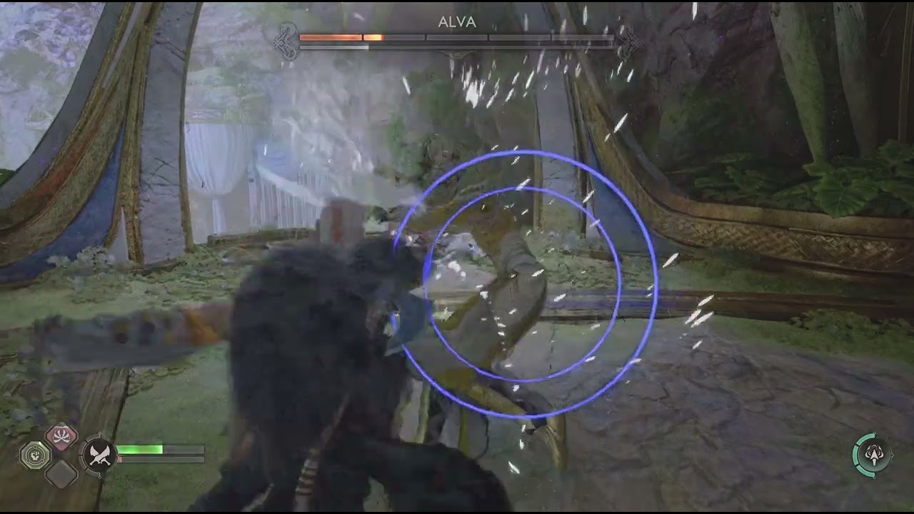 God of War Ragnarok defeating Alva