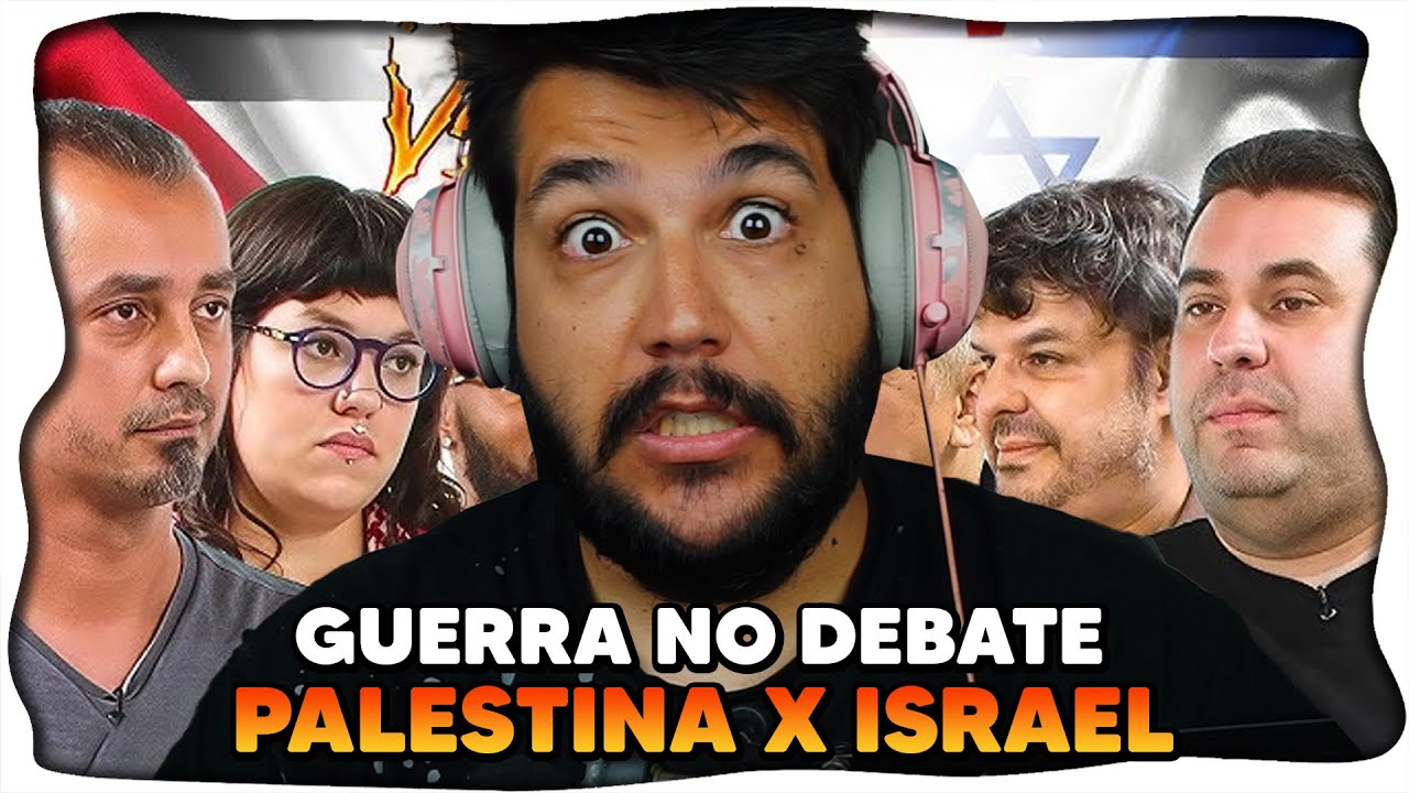 DEBATE PRÓ-ISRAEL CONTRA PRÓ-PALESTINA - Gustavo Machado X Engenheiro Leo e mais..