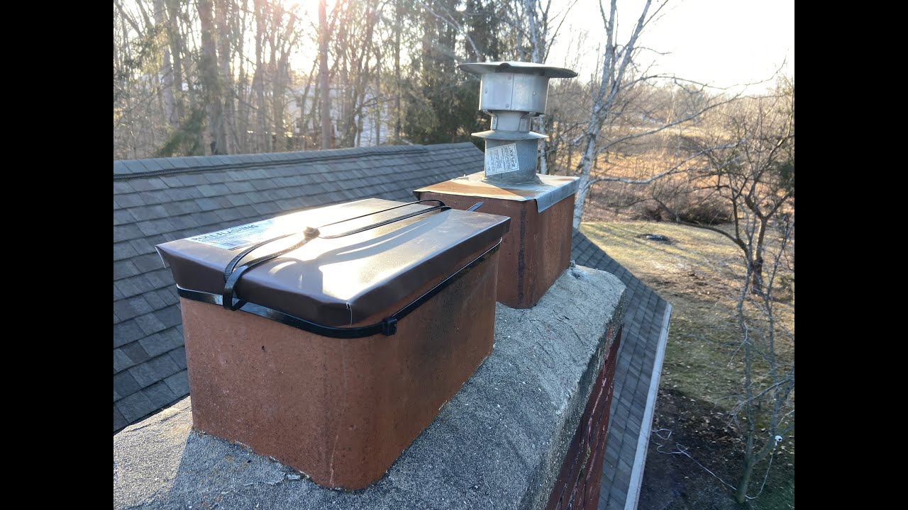 OldGuyDIY Close Off Unused Chimney w $20 Cap Made Of Metal Flashing & Plug w Fiberglass Insulation