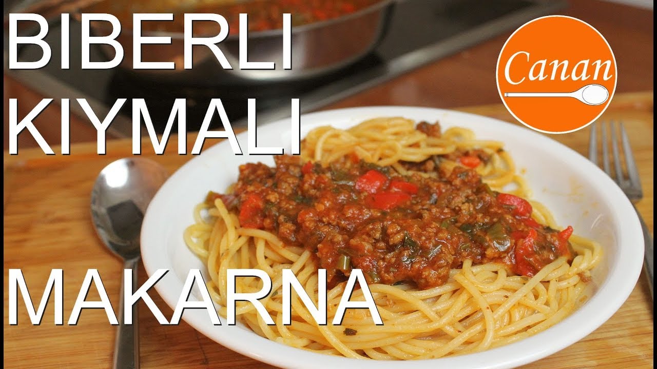 Kıymalı Spagetti | bol biberli - çok nefis oluyor! Canandan Tarifler