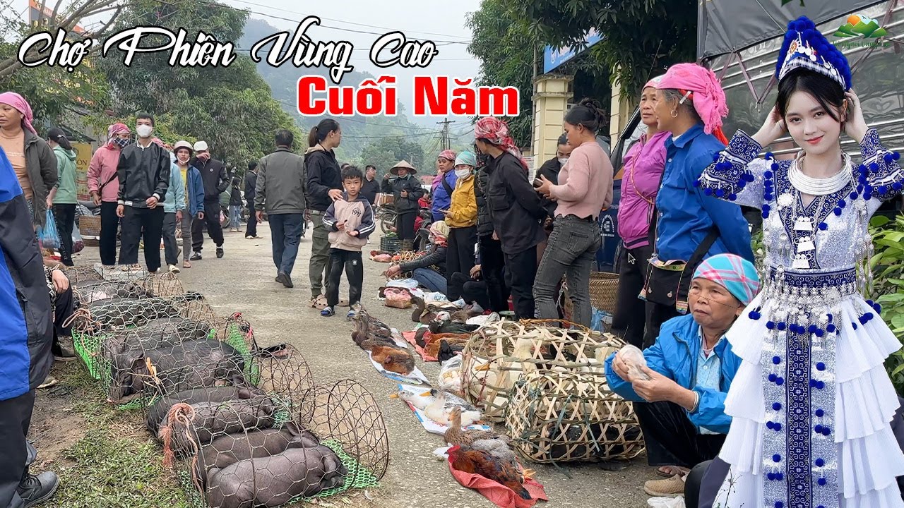 Chợ phiên vùng cao những ngày cuối năm - Người người chen lấn đồ rừng chất như núi