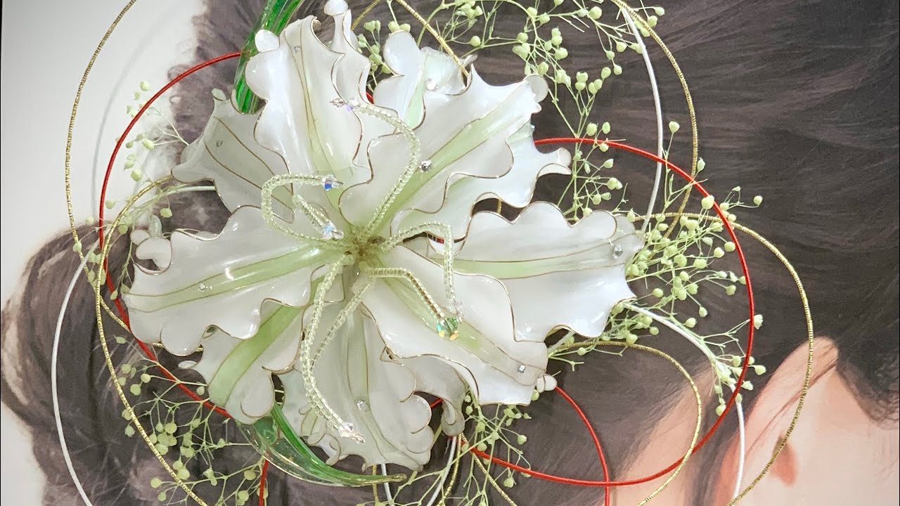 [Wire Flower/Resin Art / Dip Resin] How To Make Casa Blanca Lily Hair Ornament  #diy#resin