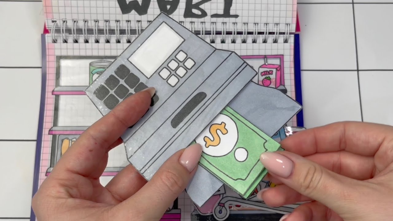 [💸paper diy💸] 5️⃣ the most popular paper ideas 🤑 Grocery mart 🛍 ASMR 종이놀이