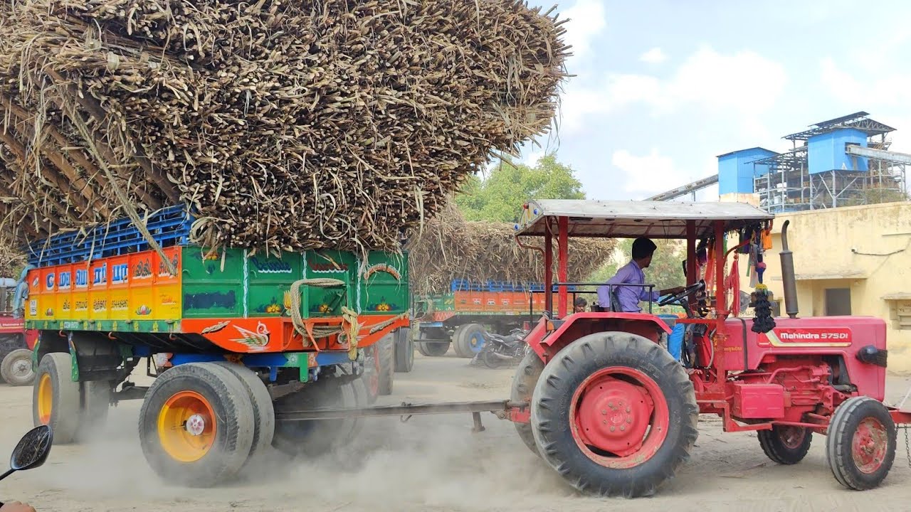 Mahindra tractor stunt video & pulling power | Mahindra Tractor | tractor video | come to village |