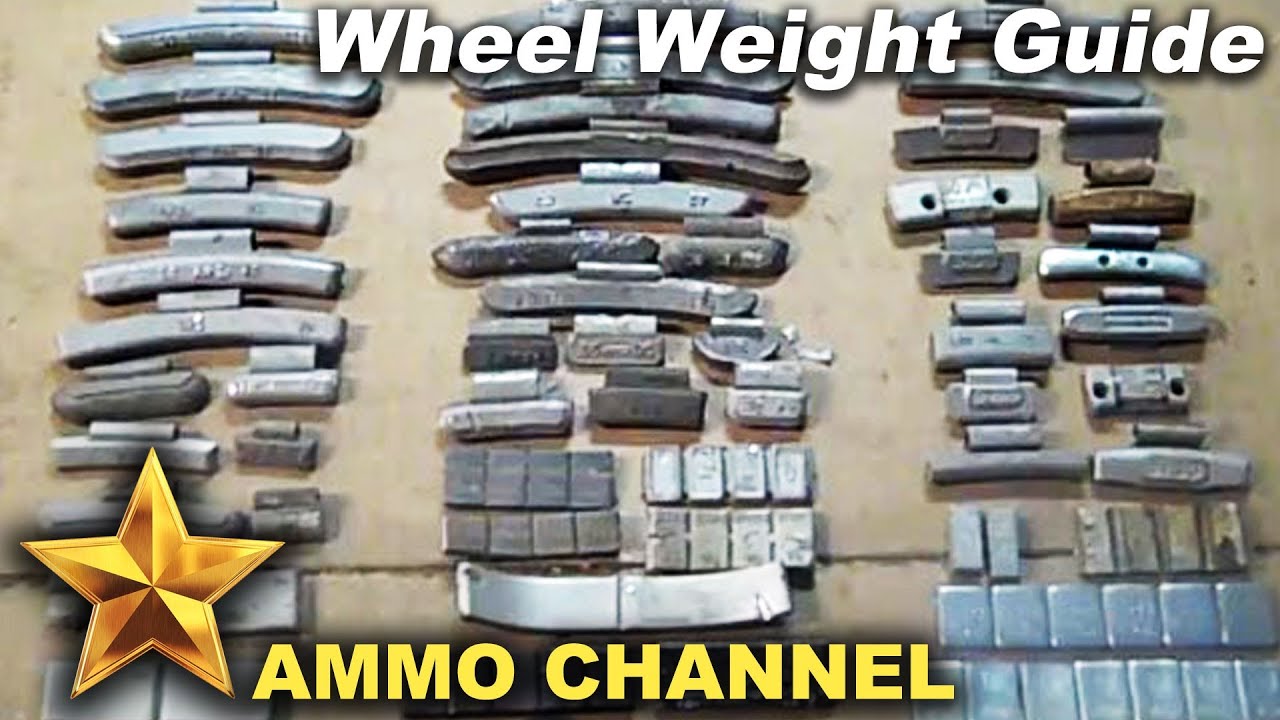 Different types of wheel weights - lead bullet casting