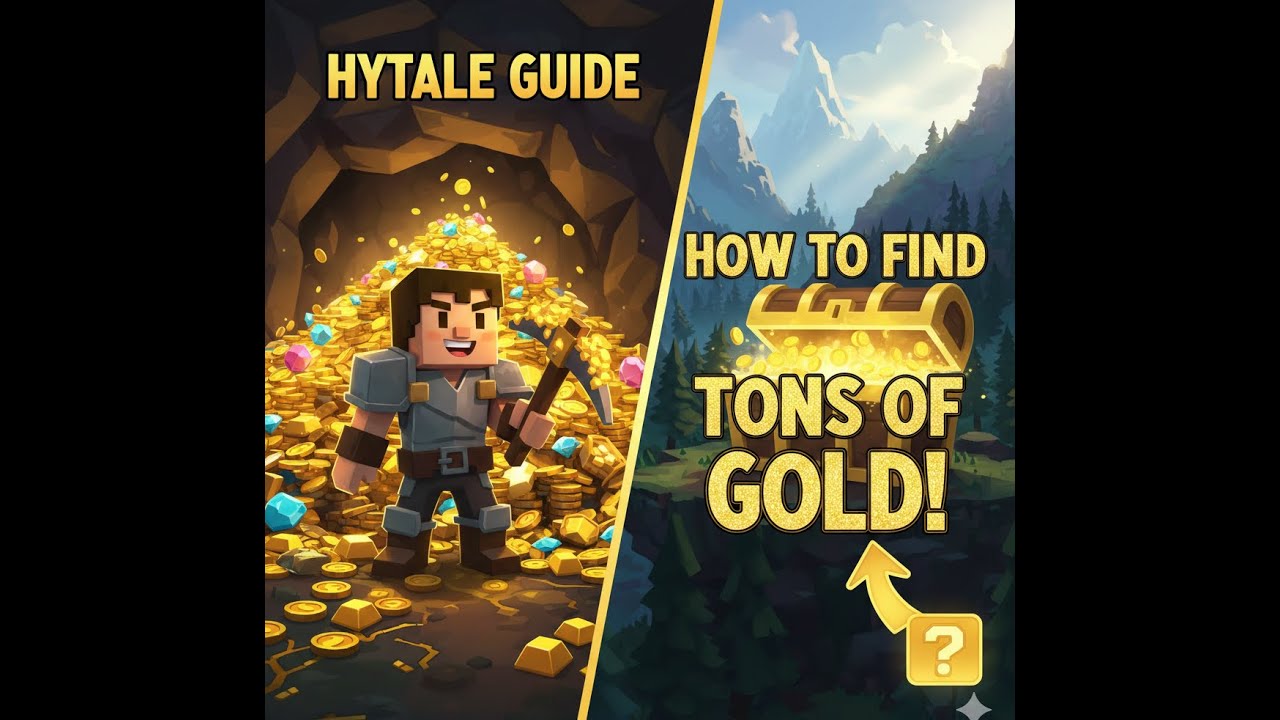 How to find LOAD OF GOLD IN HYTALE!!!