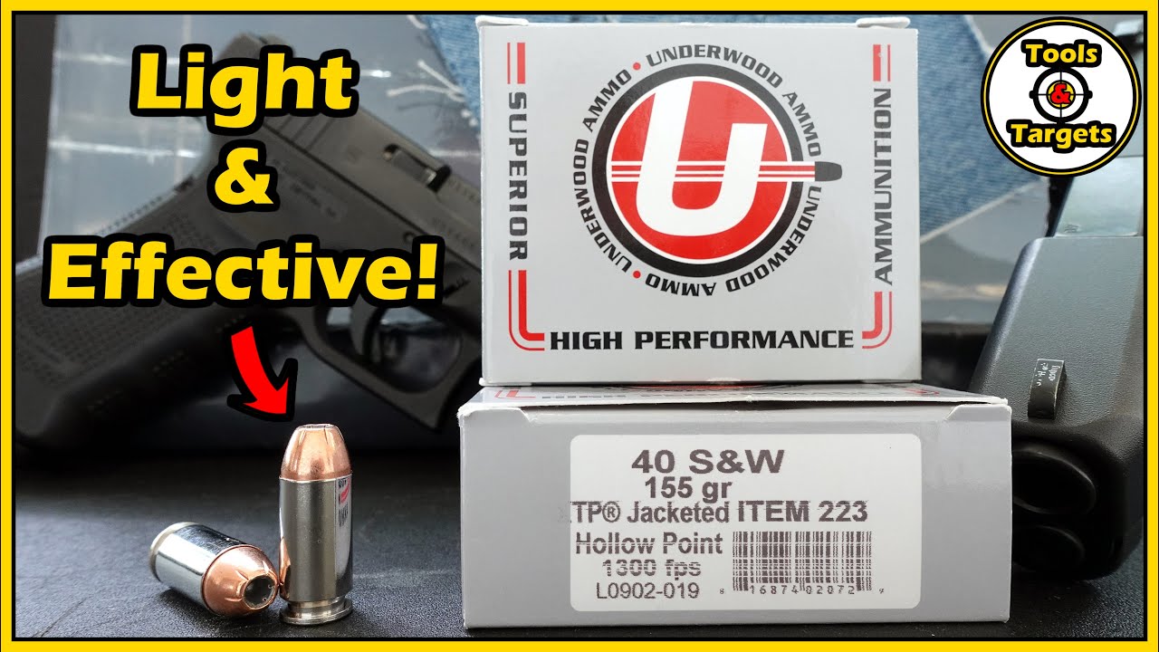 Сорок ЖИВ И ЗДОРОВ!... Тест патронов для самообороны Underwood 155 Grain .40 S&W!