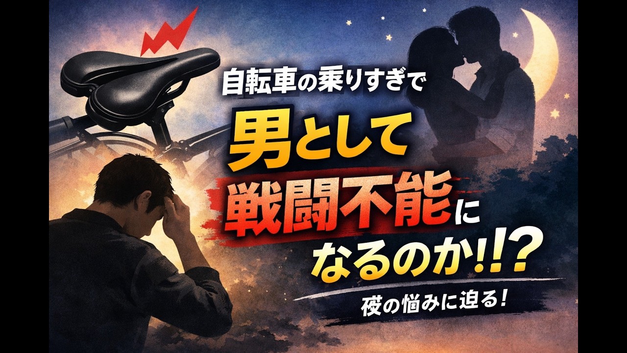 【重要】自転車の乗りすぎで男として戦闘不能になるのか！？