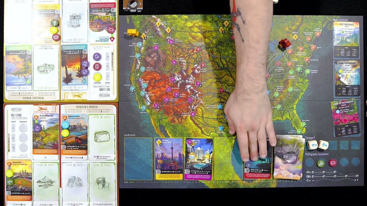 Photo Tour Playthrough - A Photography Themed Board Game!