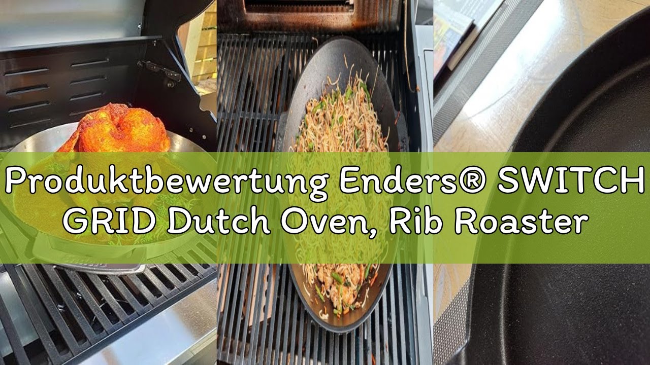 Produktbewertung Enders® SWITCH GRID Dutch Oven, Rib Roaster, Schmortopf mit Deckel, 5,5 Liter, ecki