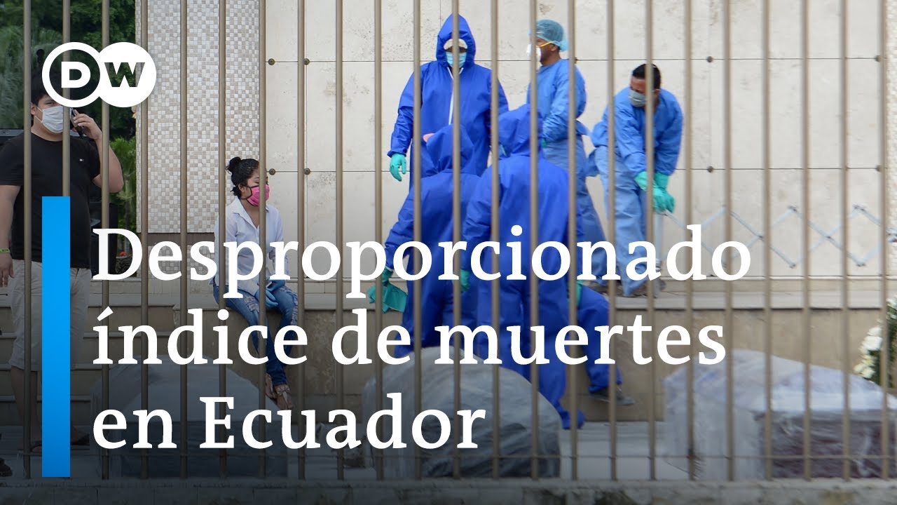 Ecuador reconoce desfase de los decesos en Guayas