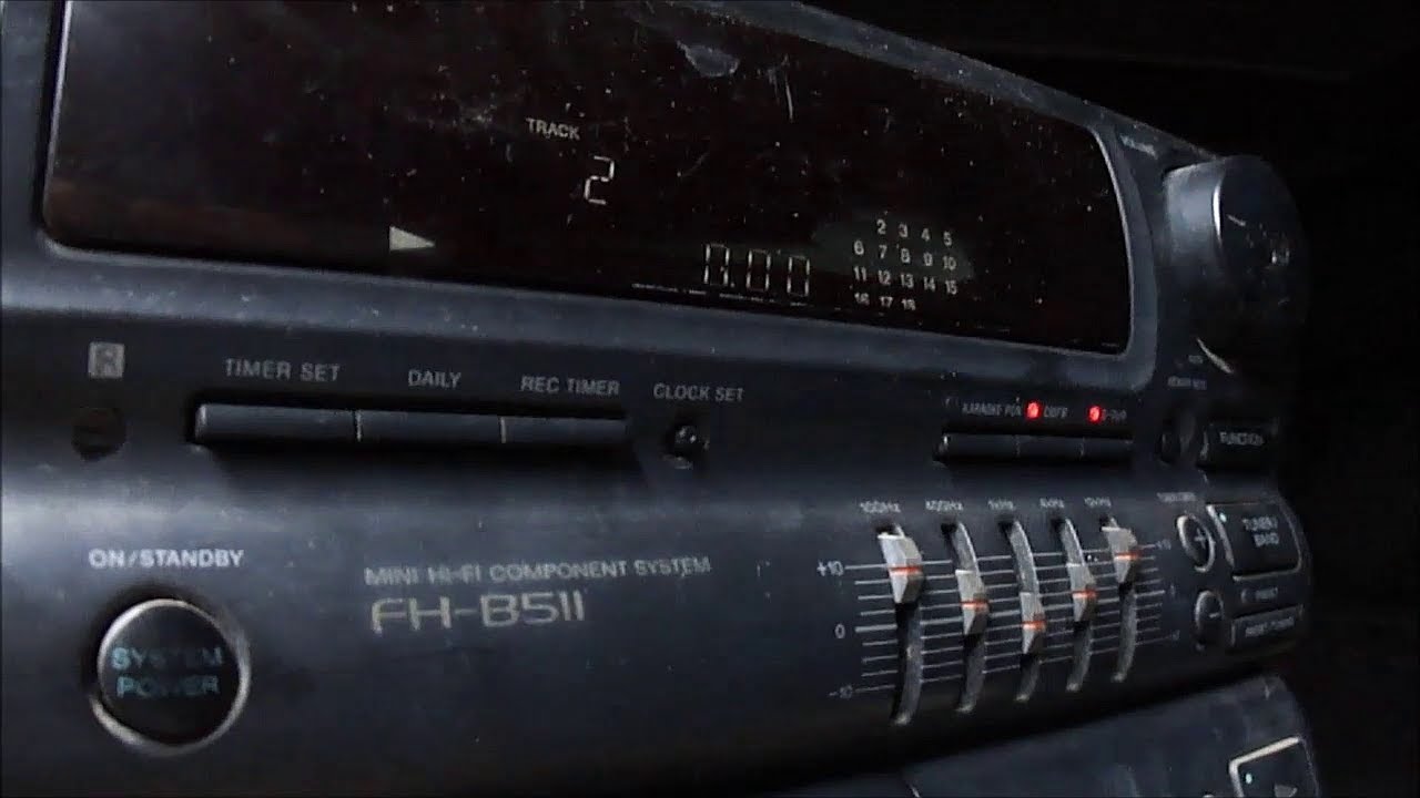 Defeito e conserto Mini System Sony FH-B511