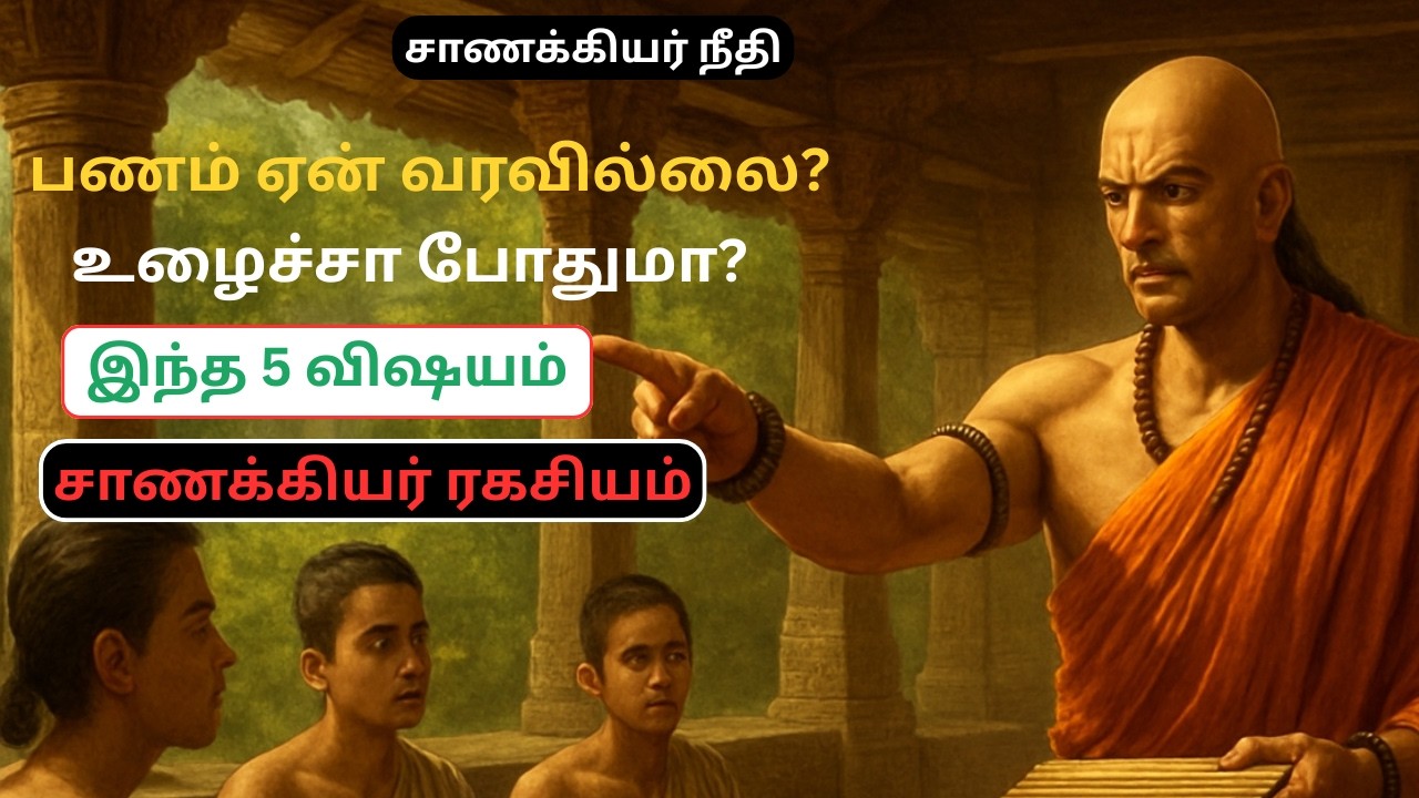 💰🧠 செல்வந்தன் ஆக சாணக்கியரின் 5 ரகசிய நீதிகள் | உழைப்பு மட்டும் போதாது!