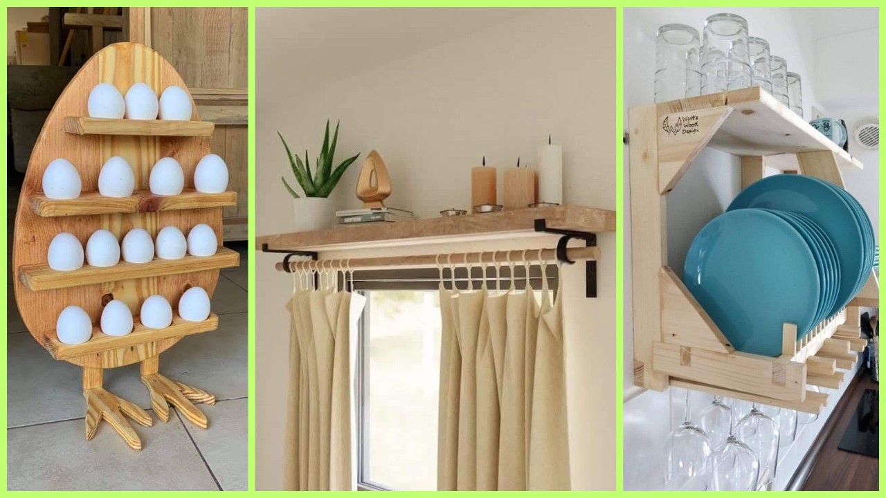+107✅😱 iDEAS de REPISAS DE MADERA para ORGANIZAR cada rinc&oacute;n de tu HOGAR como todo un profesional