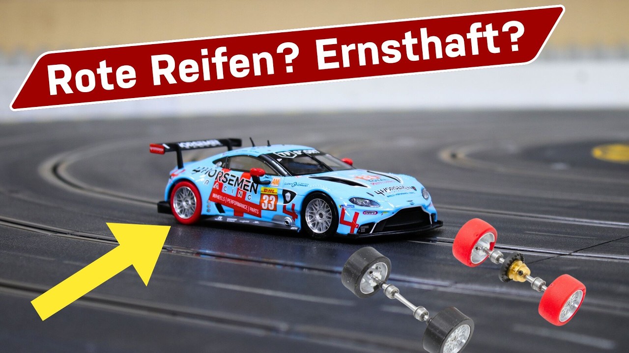 Tuning Kit mit NSR Gummi-Reifen für Carrera Digital 132 Slotcars