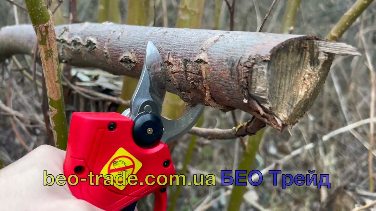 ✅ Тестування акумуляторного секатора GTM GS18/30BL, демонстрація системи захисту від перевантаження